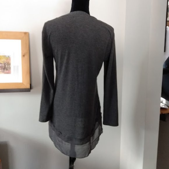 Grey Papillon Women's Cardigan Sweater size XS - Picture 2 of 8